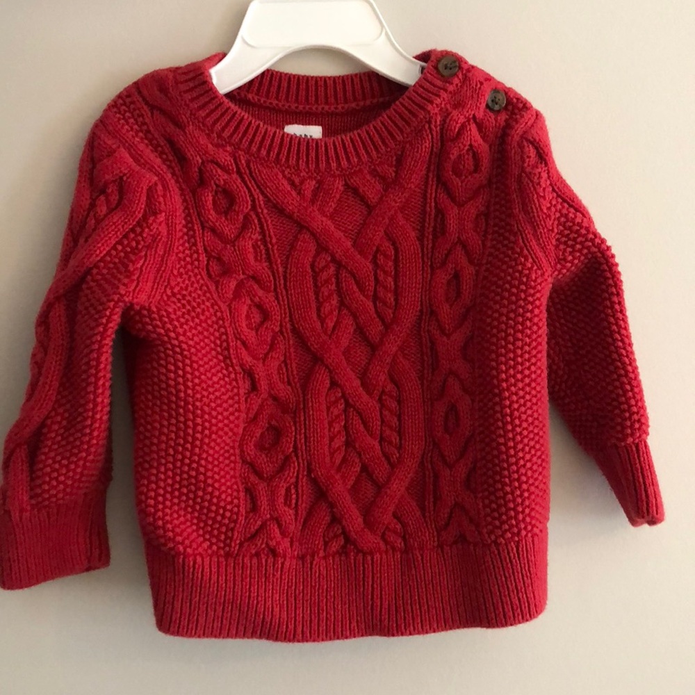 Cable-knit sweater